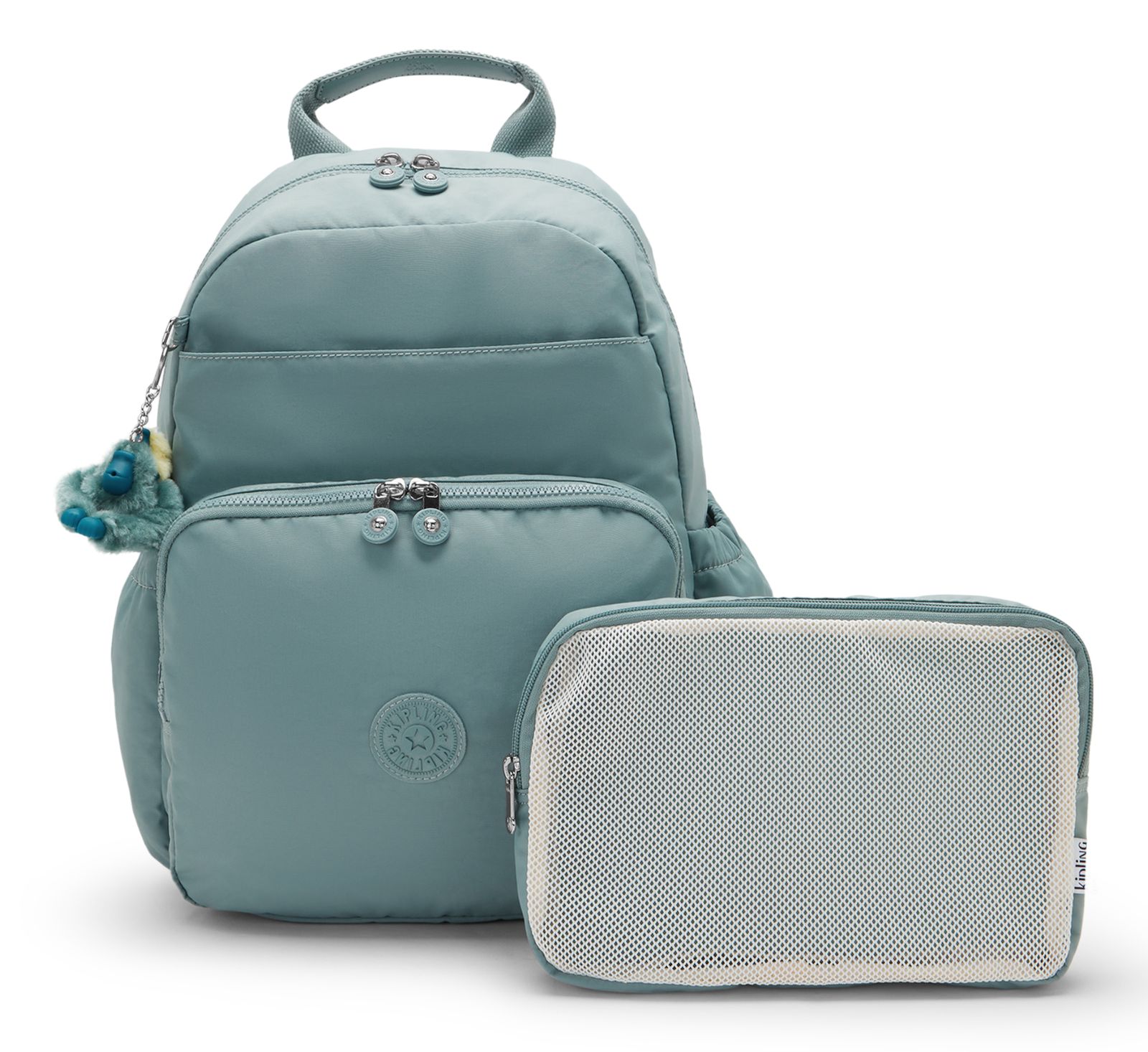 kipling Maisie Baby Backpack M Tiny Green Air