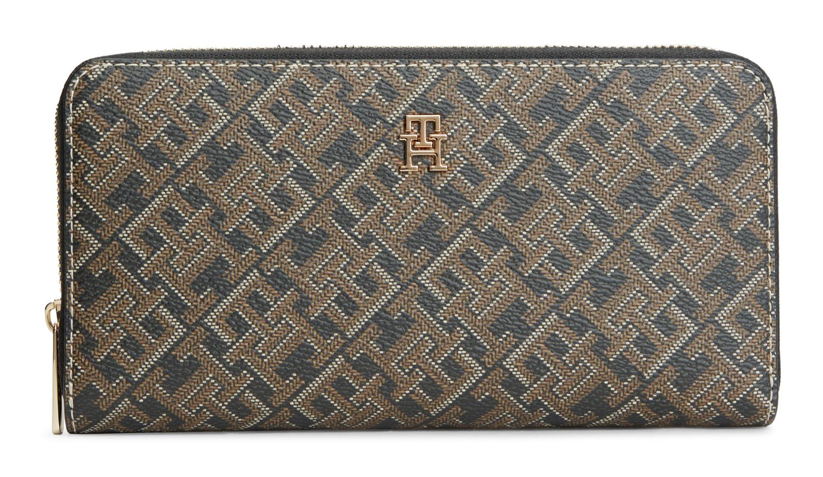 TOMMY HILFIGER Icon Zip Around Wallet Black Mix