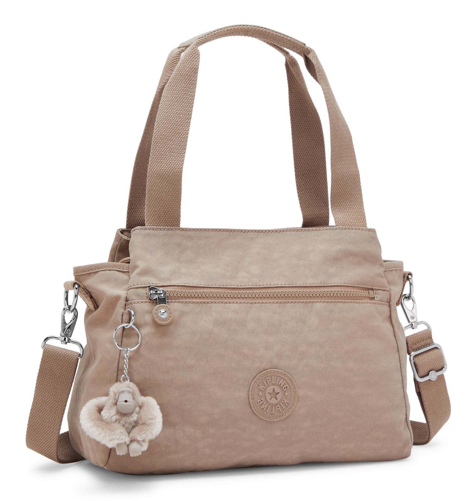 kipling Basic Elysia Shoulderbag Tan Beige kipling Basic Elysia Shoulderbag Tan Beige
