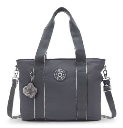 kipling Minta Large Tote L Moonlit Grey kipling Minta Large Tote L Moonlit Grey
