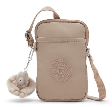 kipling Tally Phone Bag Tan Beige kipling Tally Phone Bag Tan Beige