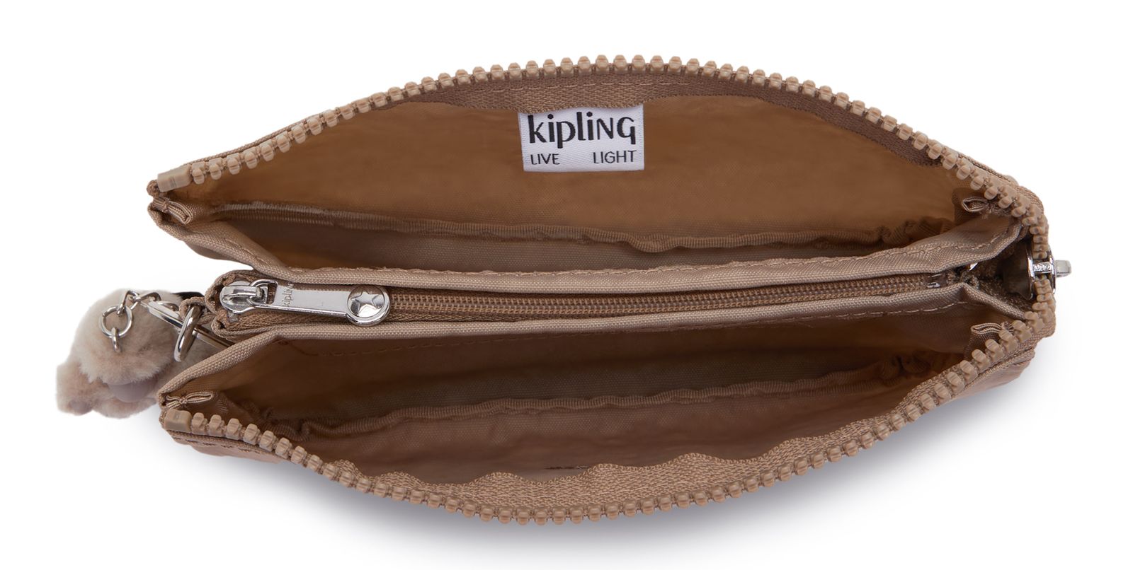 kipling Basic Creativity Purse Tan Beige kipling Basic Creativity Purse Tan Beige