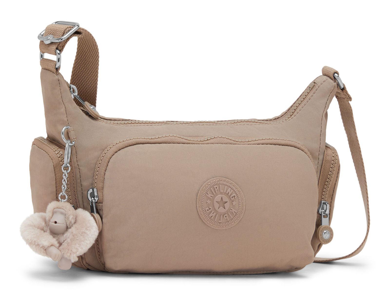 kipling Basic Gabbette Crossbody Bag Tan Beige kipling Basic Gabbette Crossbody Bag Tan Beige