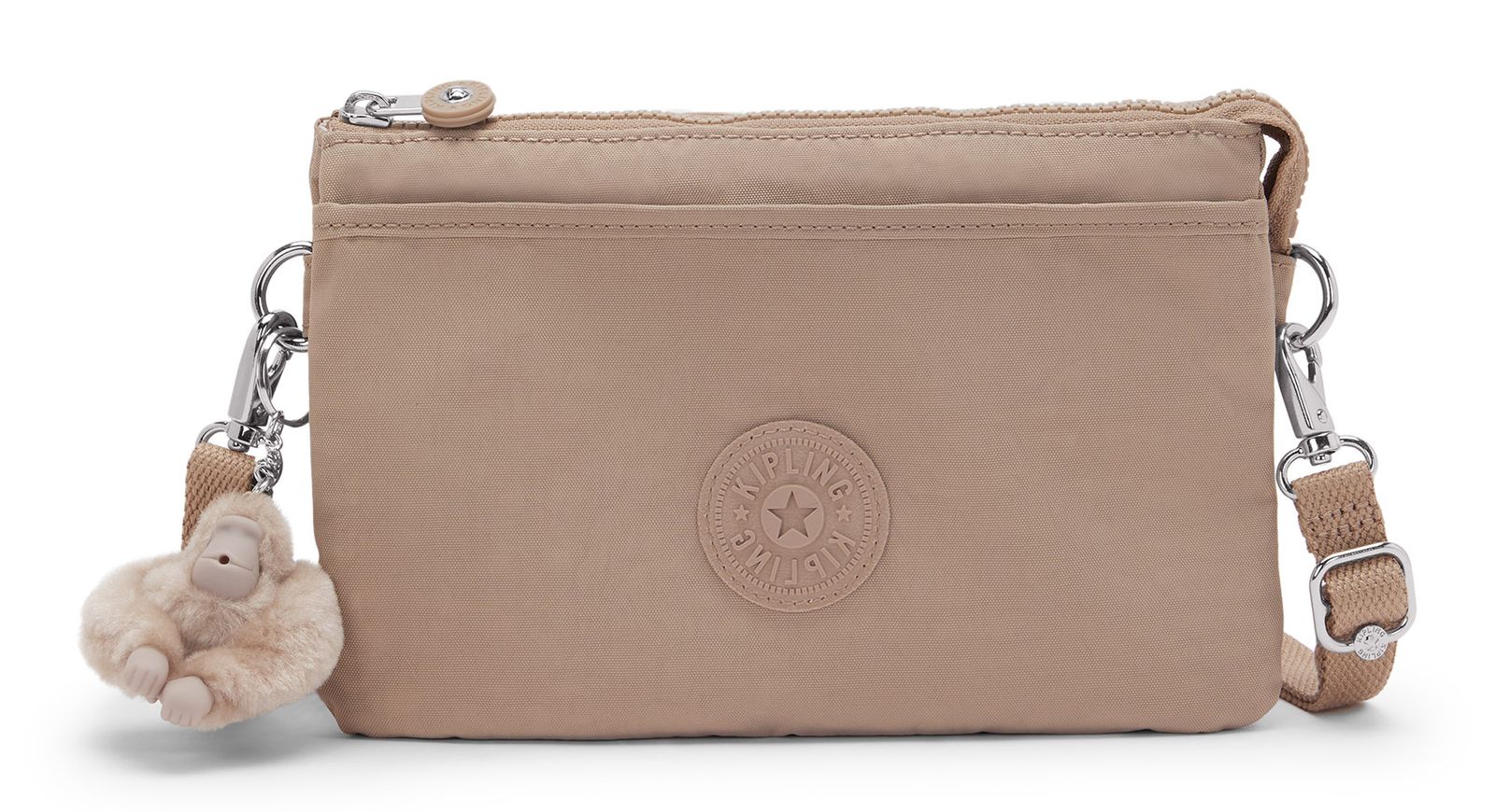 kipling Riri Small Crossbody Tan Beige