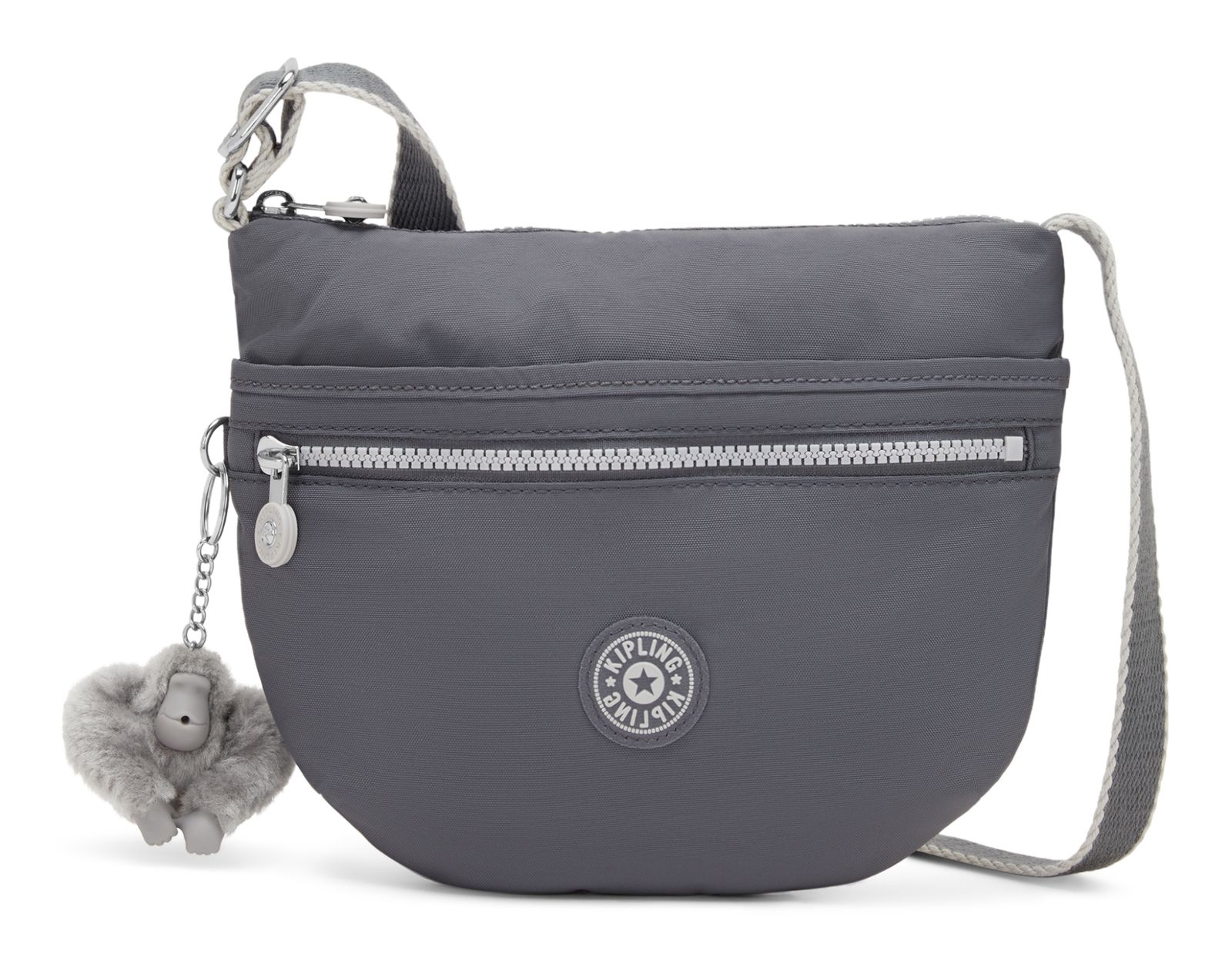 kipling Basic Eyes Wide Open Arto S Small Crossbody Moonlit Grey