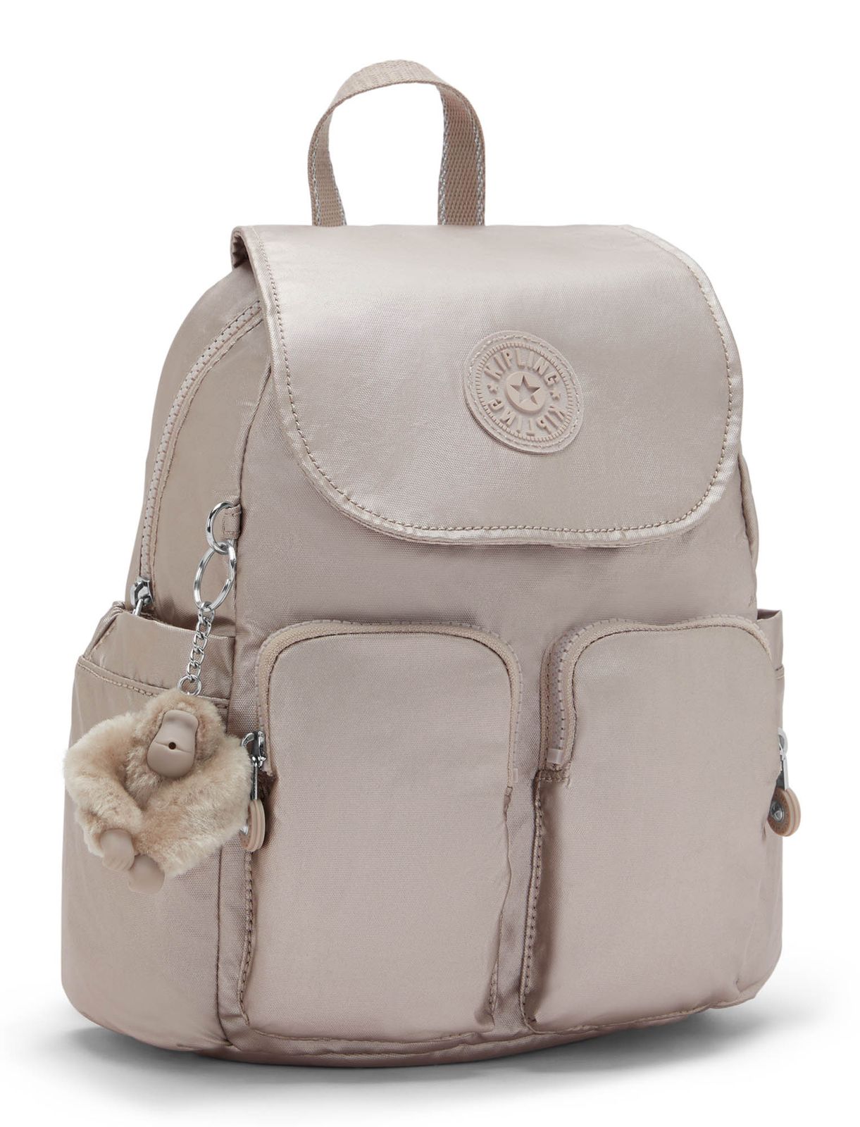 kipling Basic Plus City Pocket Mini Backpack Metallic Glow kipling Basic Plus City Pocket Mini Backpack Metallic Glow