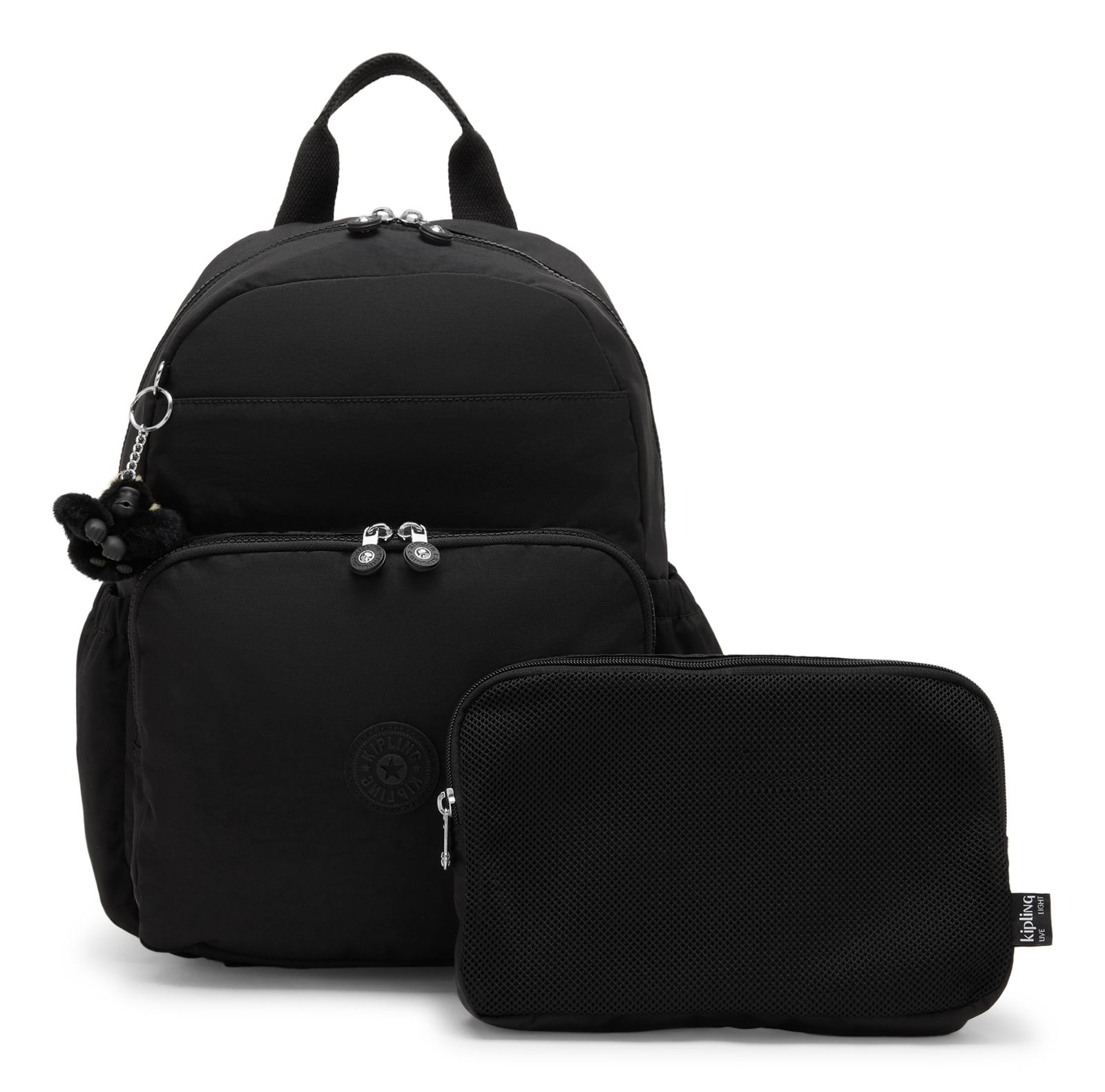 kipling Maisie Baby Backpack M Tiny Black Noir