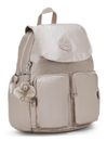 kipling Basic Plus City Pocket Backpack S Metallic Glow
