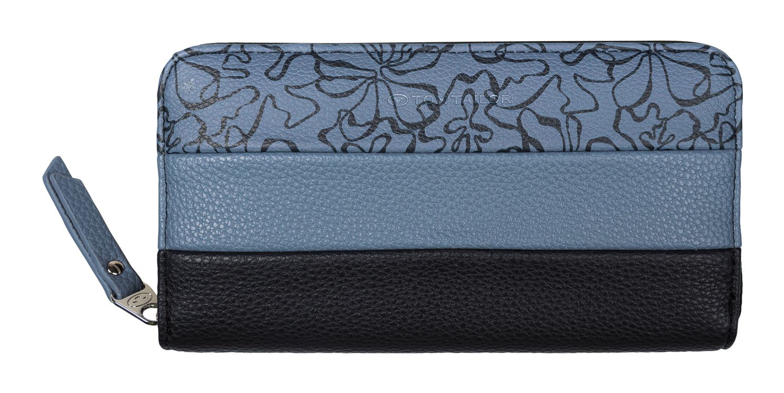 TOM TAILOR Ellen Long Zip Wallet Flower Blue