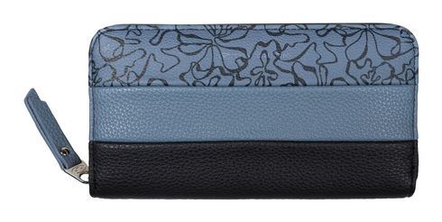 TOM TAILOR Ellen Long Zip Wallet Flower Blue TOM TAILOR Ellen Long Zip Wallet Flower Blue