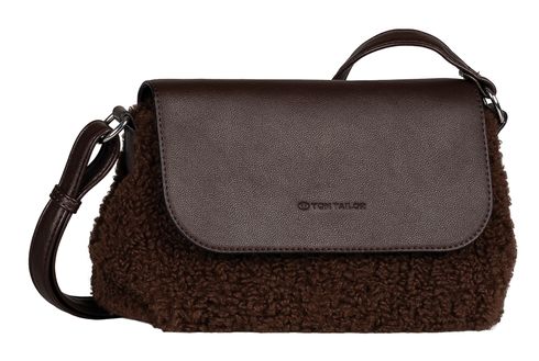 TOM TAILOR Quinn Flap Bag No Zip S Dark Brown