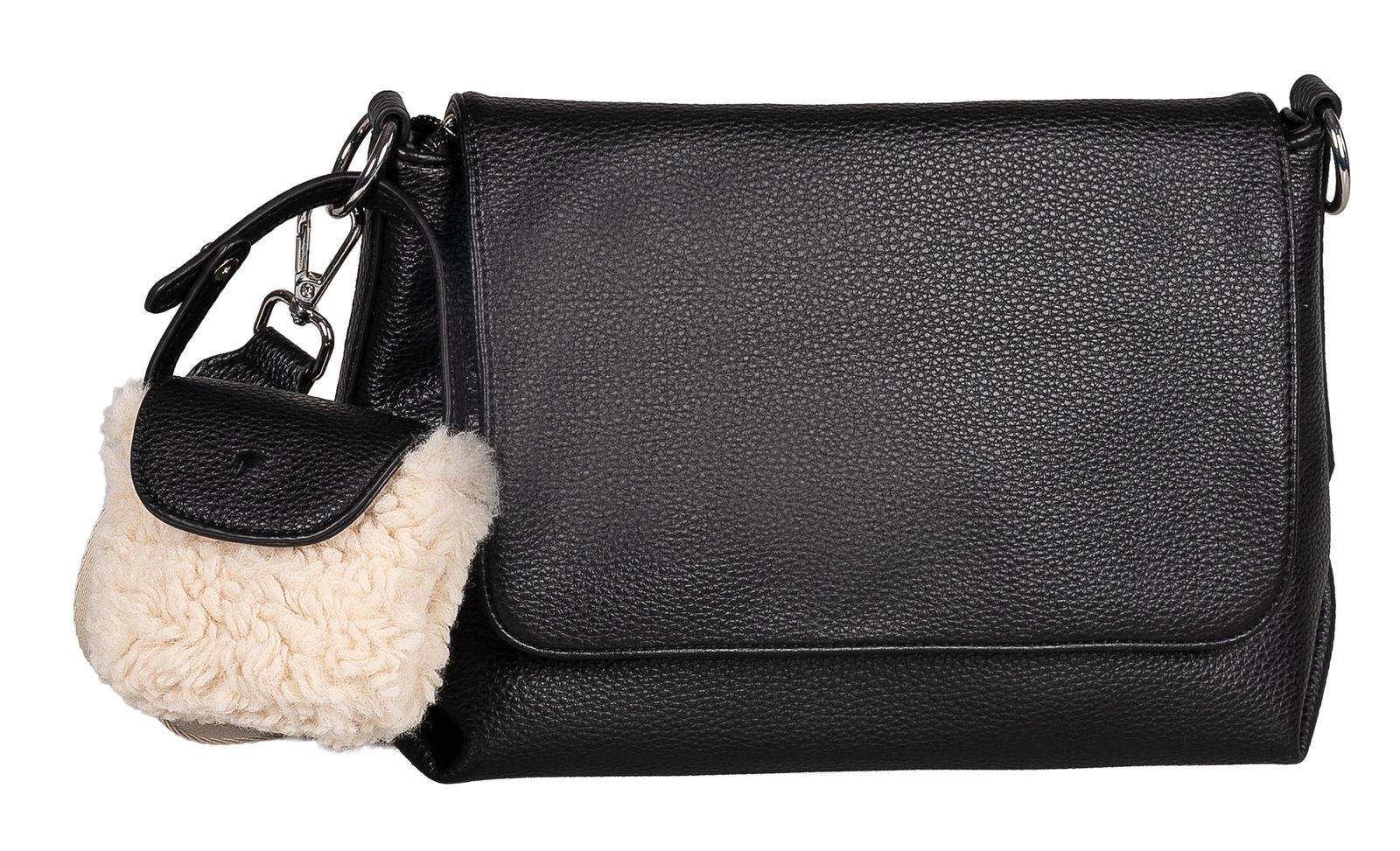 TOM TAILOR Fania Flap Bag Top Zip S Black TOM TAILOR Fania Flap Bag Top Zip S Black