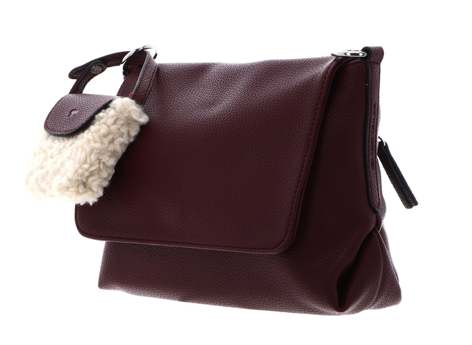 TOM TAILOR Fania Flap Bag Top Zip S Dark Red TOM TAILOR Fania Flap Bag Top Zip S Dark Red
