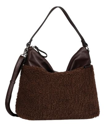 TOM TAILOR Zelina Hobo Bag M Dark Brown