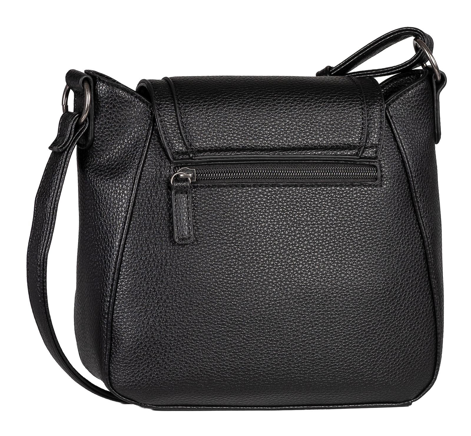 TOM TAILOR Nalani Flap Bag Top Zip S Black TOM TAILOR Nalani Flap Bag Top Zip S Black