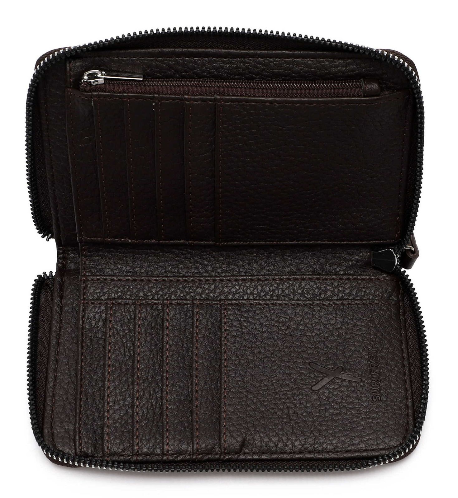SURI FREY SFY Tiffy Zip Around Wallet Darkbrown (VE2) SURI FREY SFY Tiffy Zip Around Wallet Darkbrown (VE2)