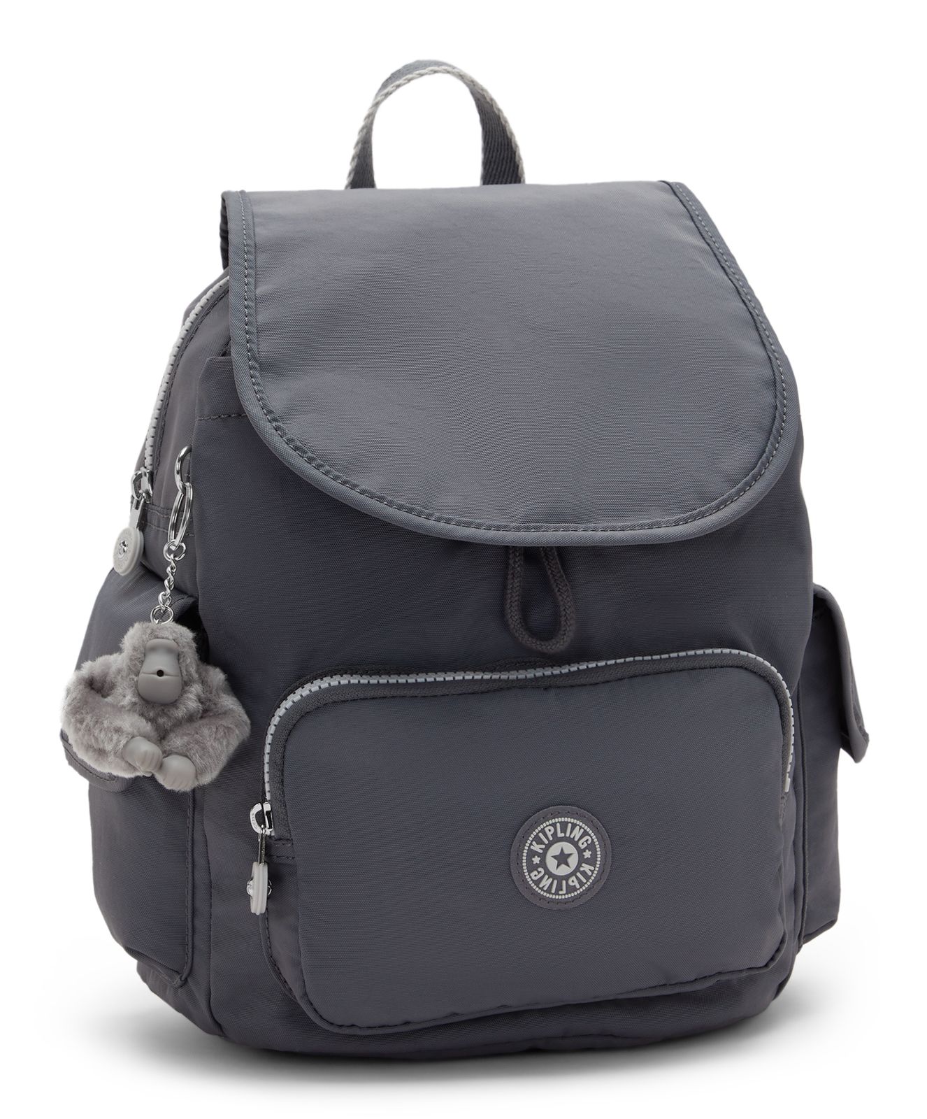 kipling Basic Eyes Wide Open City Pack S Backpack Moonlit Grey kipling Basic Eyes Wide Open City Pack S Backpack Moonlit Grey