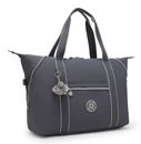 kipling Eyes Wide Open Art M Travel Tote Moonlit Grey