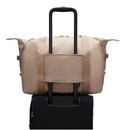 kipling Eyes Wide Open Art M Travel Tote Tan Beige kipling Eyes Wide Open Art M Travel Tote Tan Beige