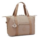 kipling Eyes Wide Open Art M Travel Tote Tan Beige kipling Eyes Wide Open Art M Travel Tote Tan Beige