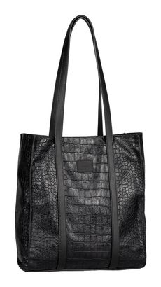 Gabor Elfie Zip Tote Bag M Croco Black