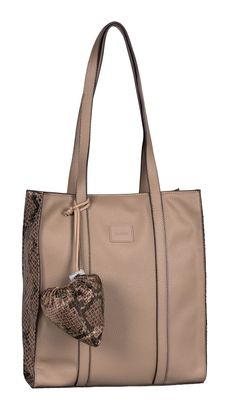 Gabor Elfie Luxe Zip Tote Bag M Sanke Taupe Gabor Elfie Luxe Zip Tote Bag M Sanke Taupe
