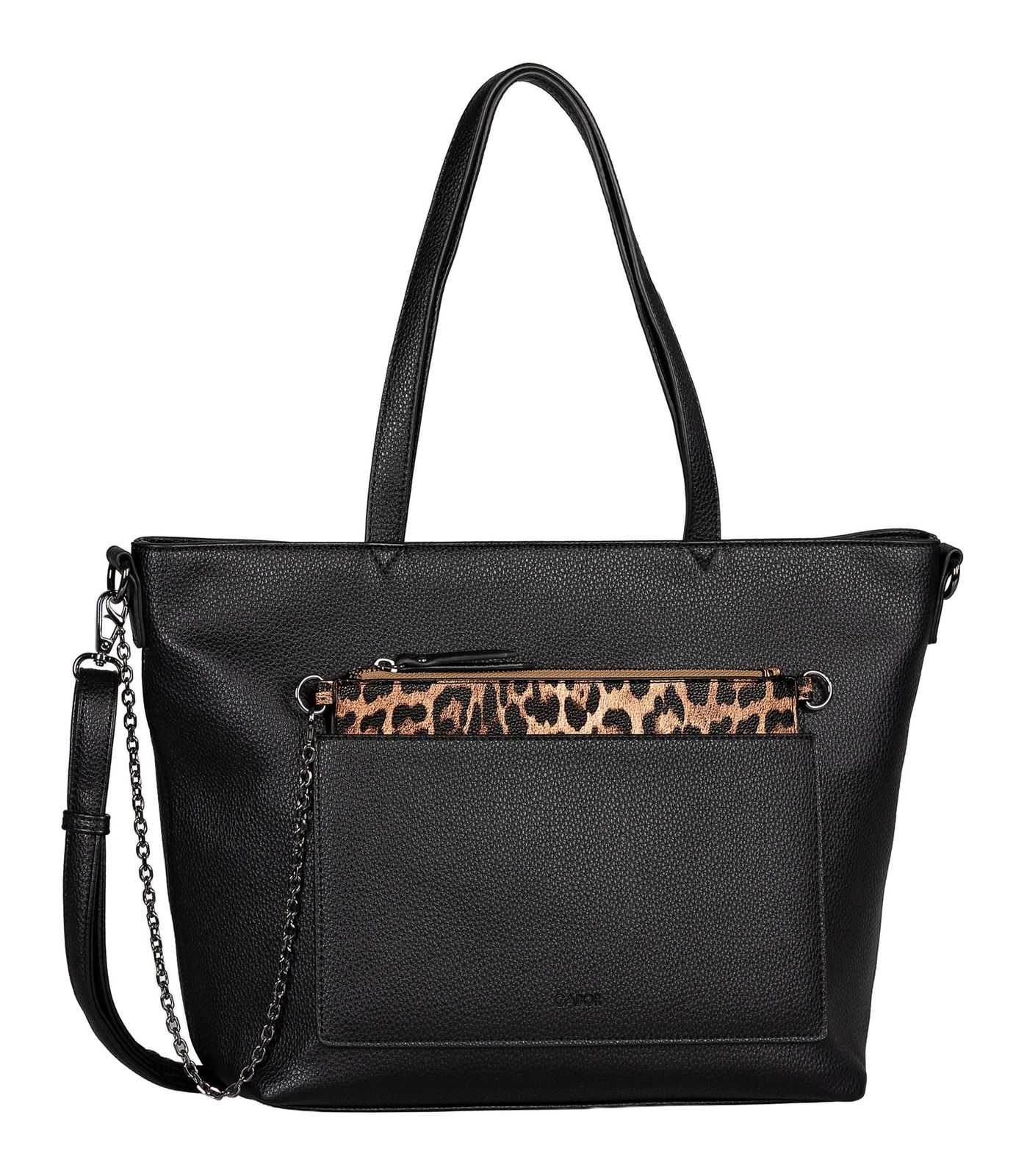 Gabor Kareen Zip Shopper L Black Gabor Kareen Zip Shopper L Black