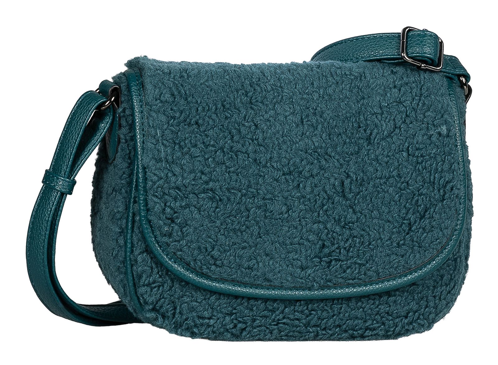 Gabor Granada Fur Flap Bag S Petrol