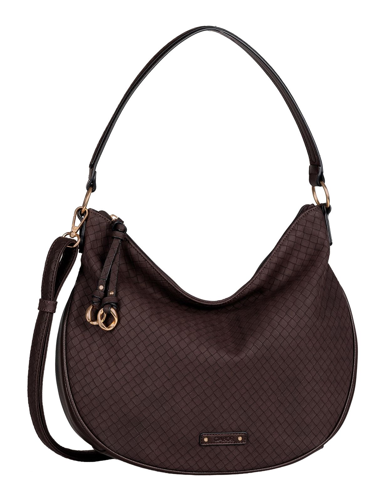 Gabor Binta Hobo Bag M Dark Brown