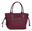 Gabor Granada Quilt Zip Shopper M Dark Red