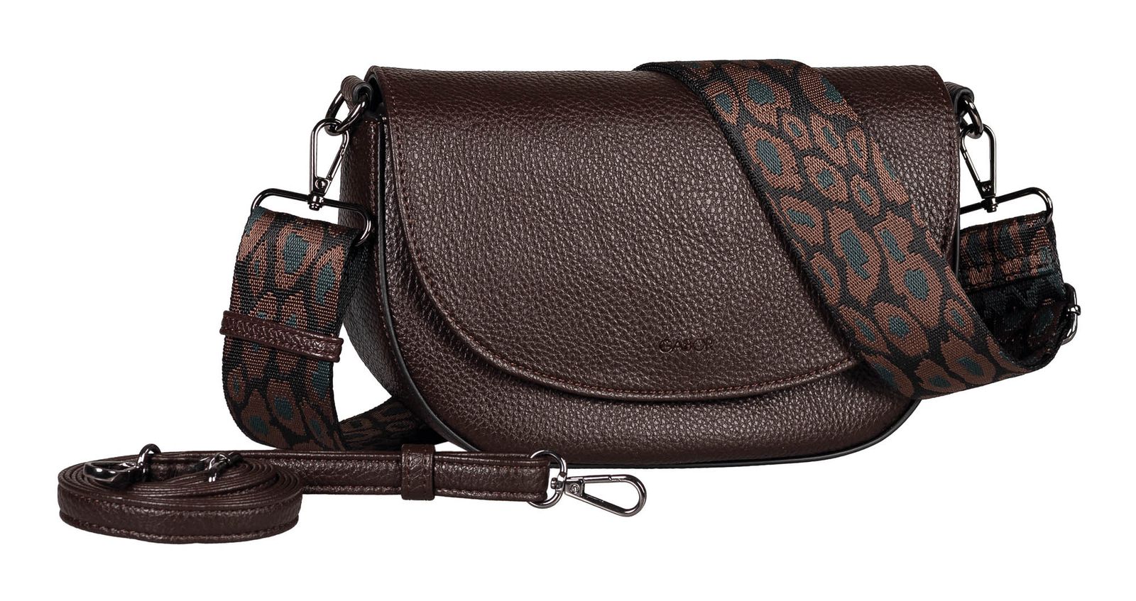 Gabor Linda Saddle Bag Dark Brown