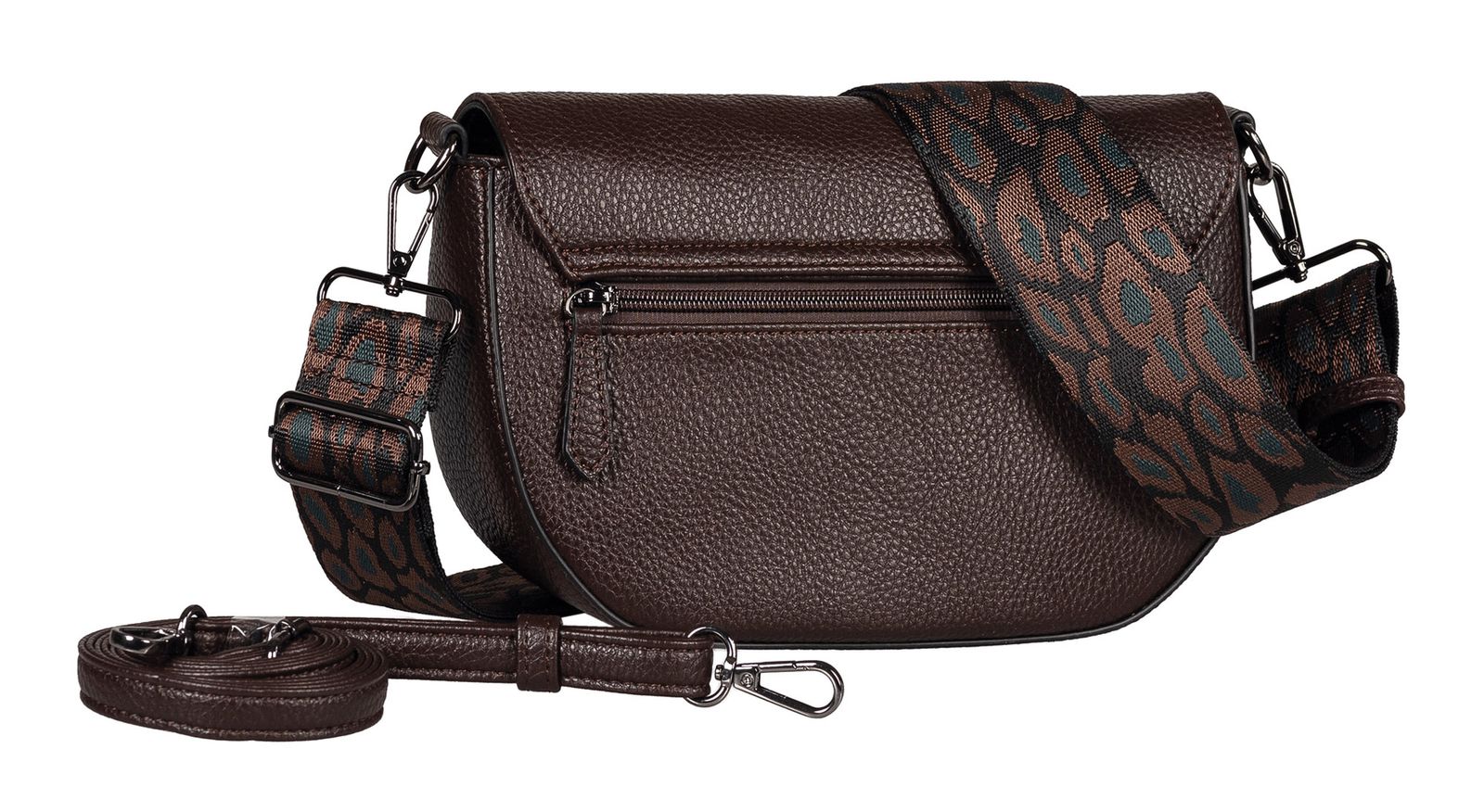 Gabor Linda Saddle Bag Dark Brown Gabor Linda Saddle Bag Dark Brown