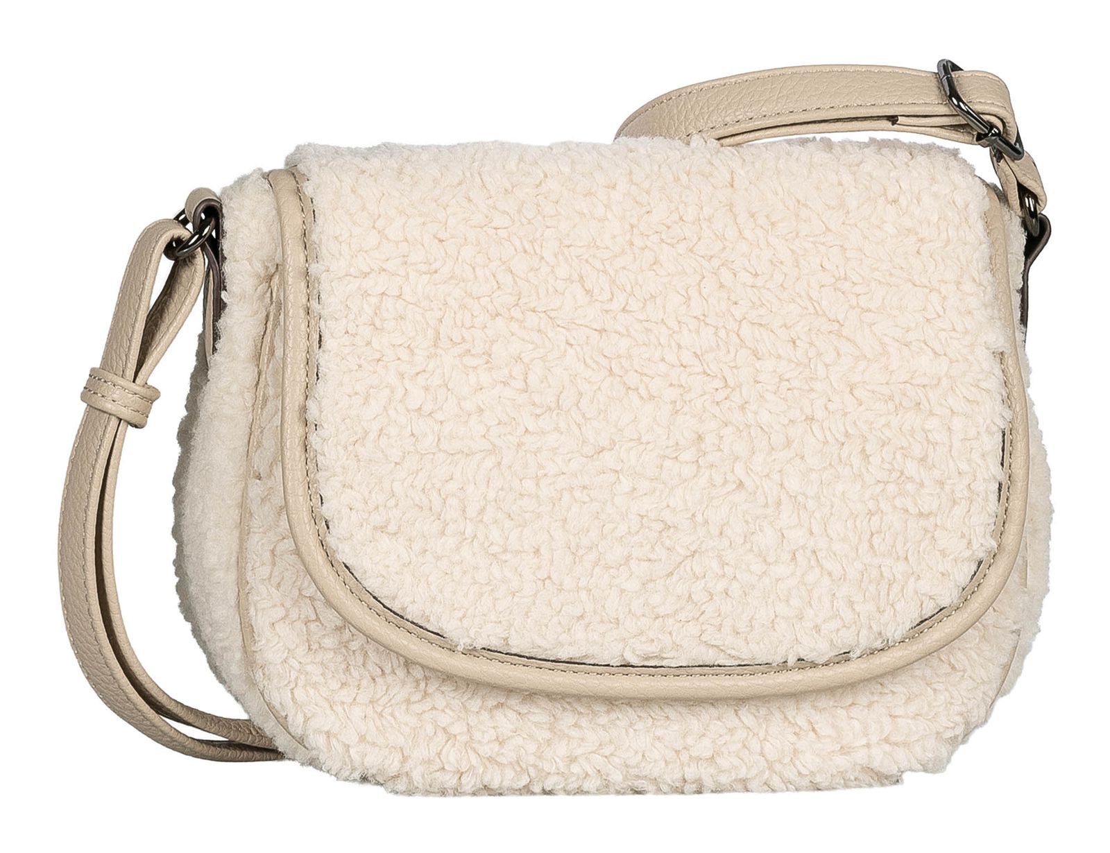 Gabor Granada Fur Flap Bag S Mixed Beige