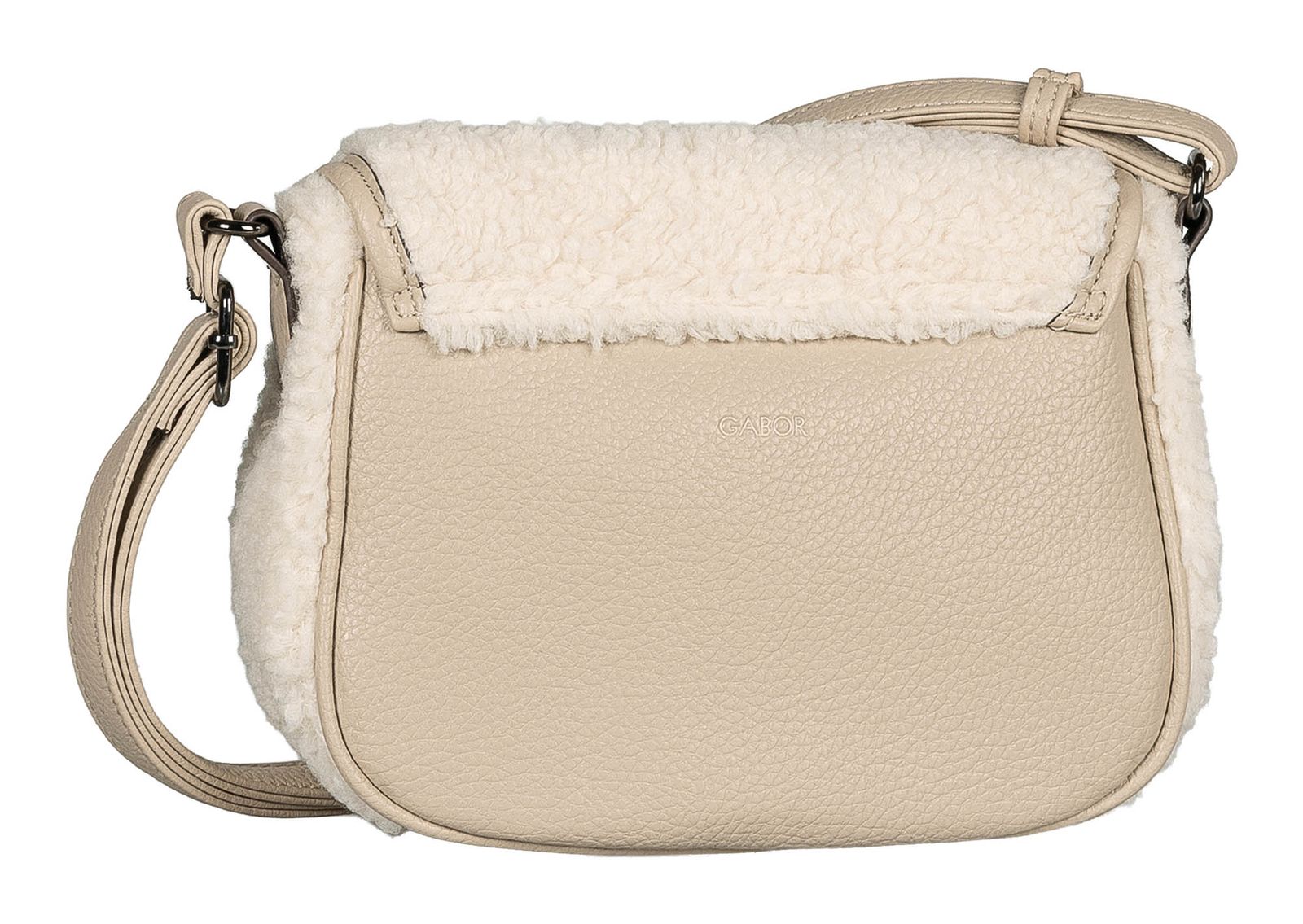 Gabor Granada Fur Flap Bag S Mixed Beige Gabor Granada Fur Flap Bag S Mixed Beige