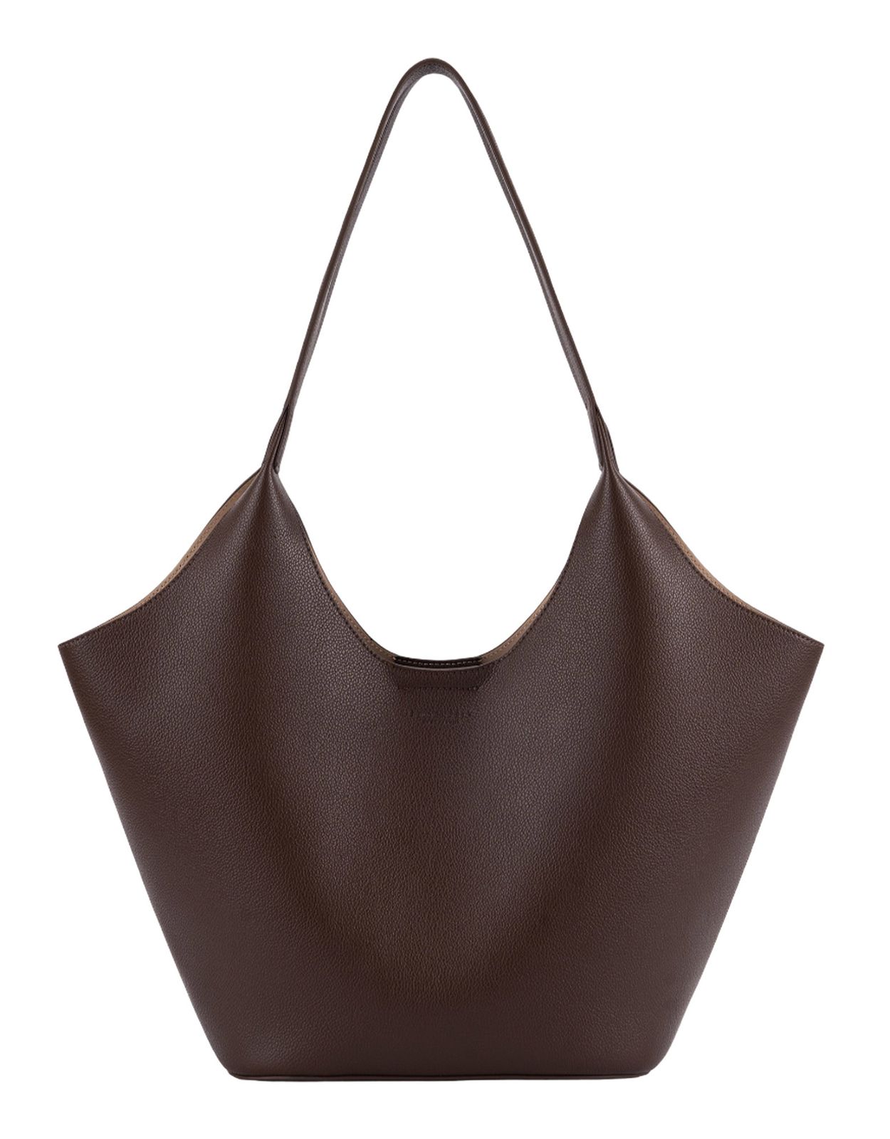 SEIDENFELT MANUFAKTUR Nelma Tulip Shopper Dark Brown