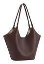 SEIDENFELT MANUFAKTUR Nelma Tulip Shopper Dark Brown SEIDENFELT MANUFAKTUR Nelma Tulip Shopper Dark Brown