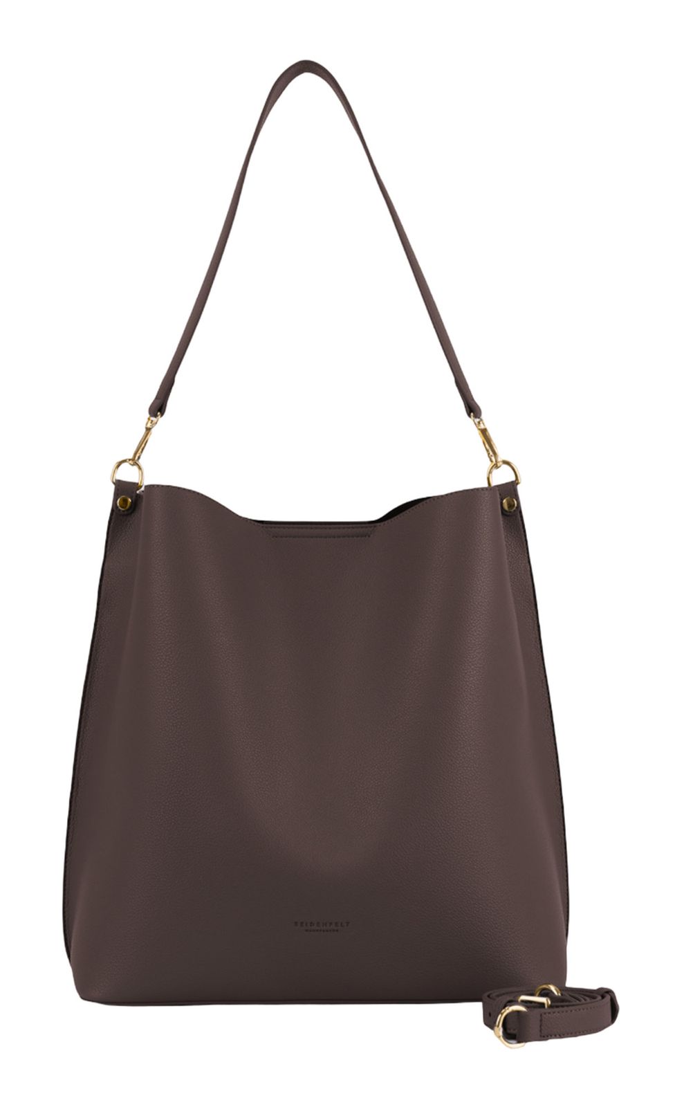 SEIDENFELT MANUFAKTUR Nelma Hobo Bag Dark Brown