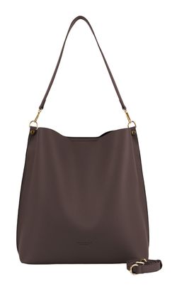 SEIDENFELT MANUFAKTUR Nelma Hobo Bag Dark Brown