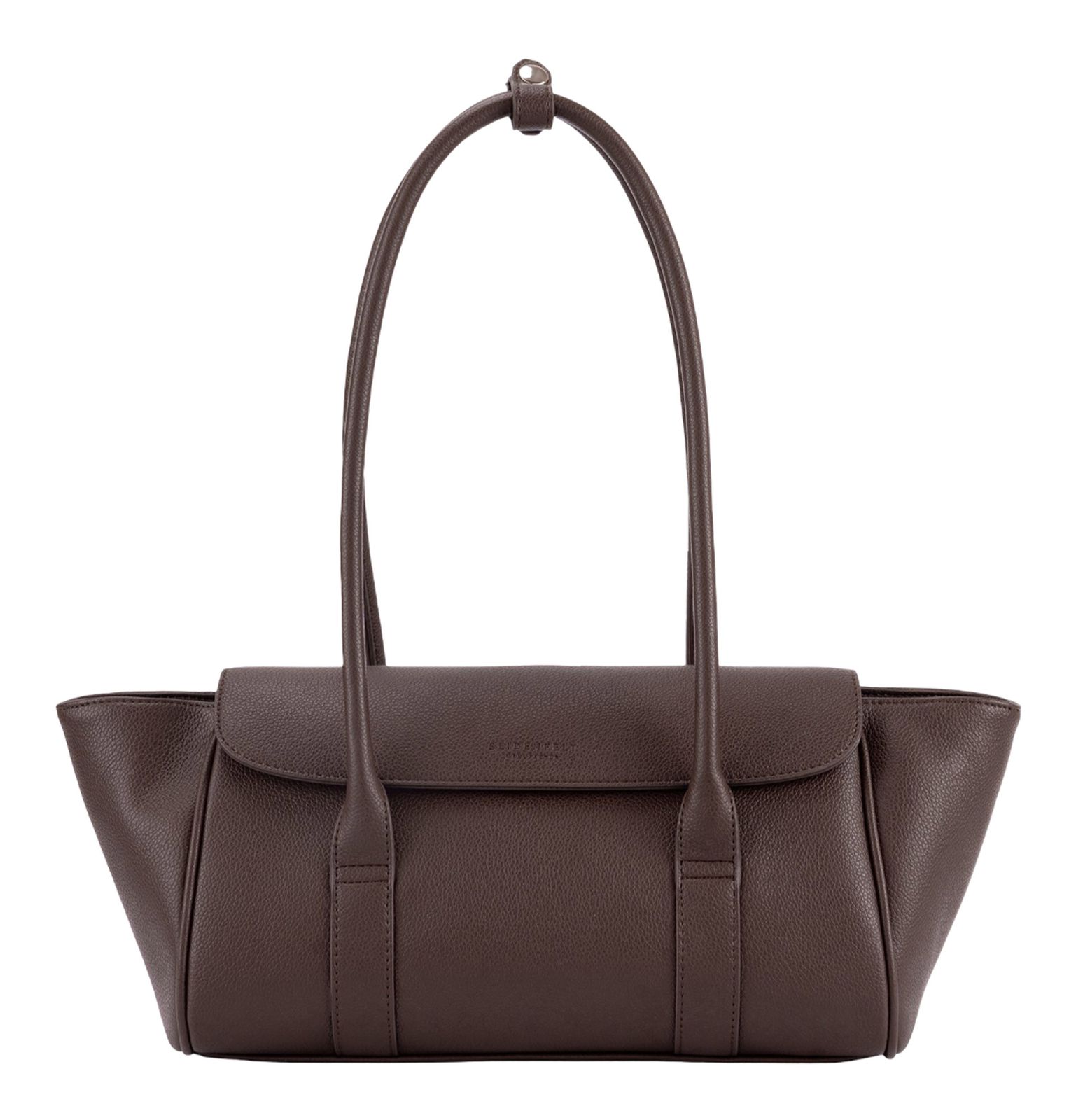 SEIDENFELT MANUFAKTUR Nelma East-West Shoulder Bag Dark Brown
