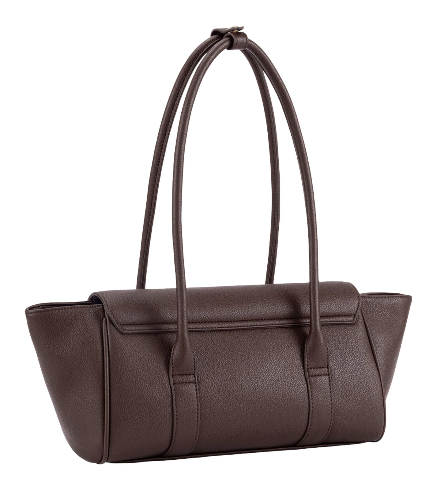 SEIDENFELT MANUFAKTUR Nelma East-West Shoulder Bag Dark Brown SEIDENFELT MANUFAKTUR Nelma East-West Shoulder Bag Dark Brown