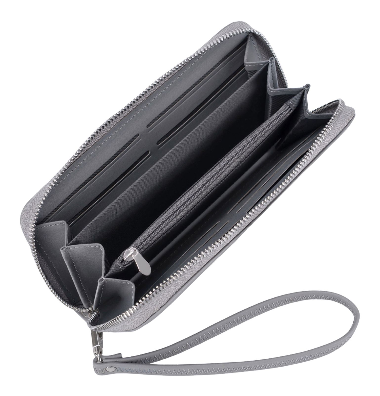 SEIDENFELT MANUFAKTUR Small Items Smilla Wallet Grey SEIDENFELT MANUFAKTUR Small Items Smilla Wallet Grey