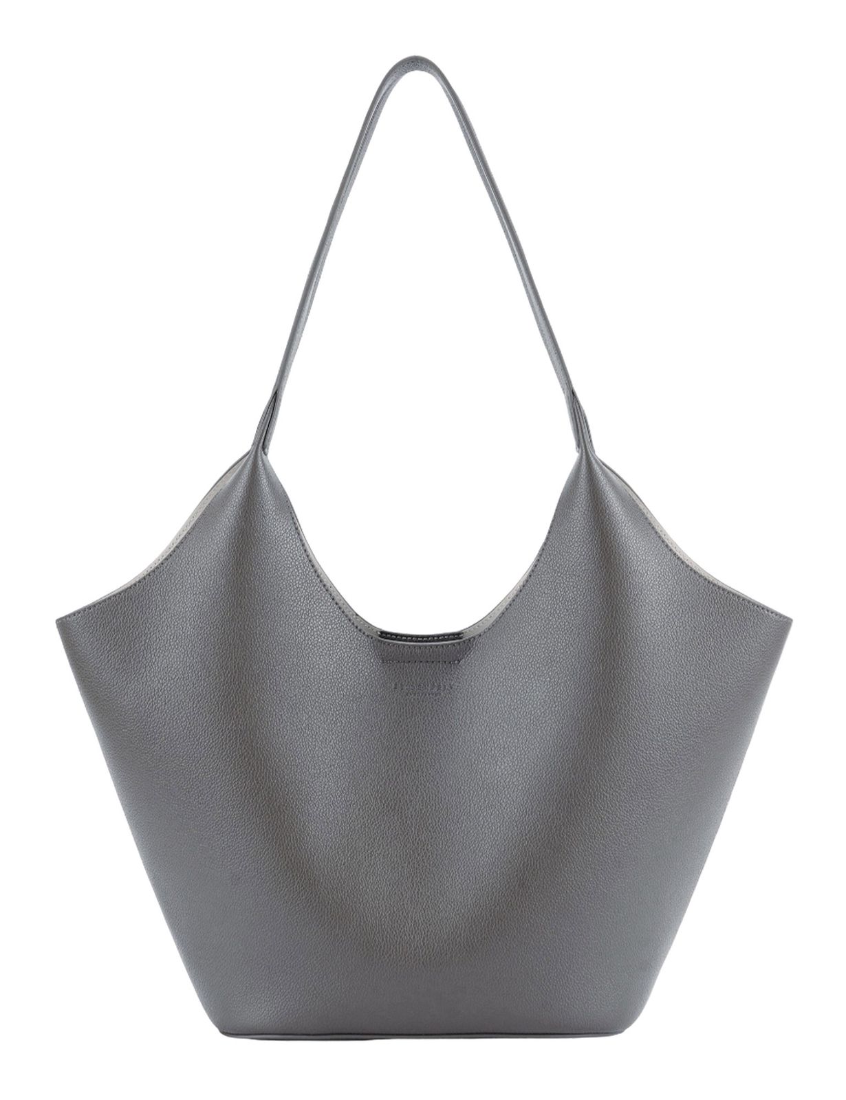 SEIDENFELT MANUFAKTUR Nelma Tulip Shopper Light Grey