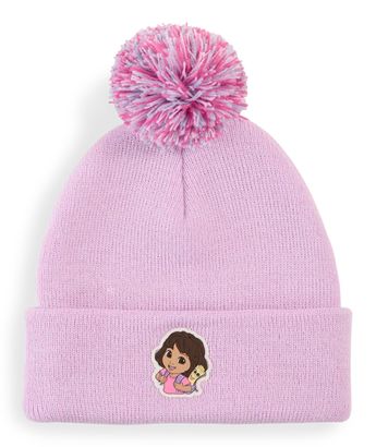 PUMA PUMA x DORA THE EXPLORER Mid Crown Pom Beanie Jr Mauve Glow