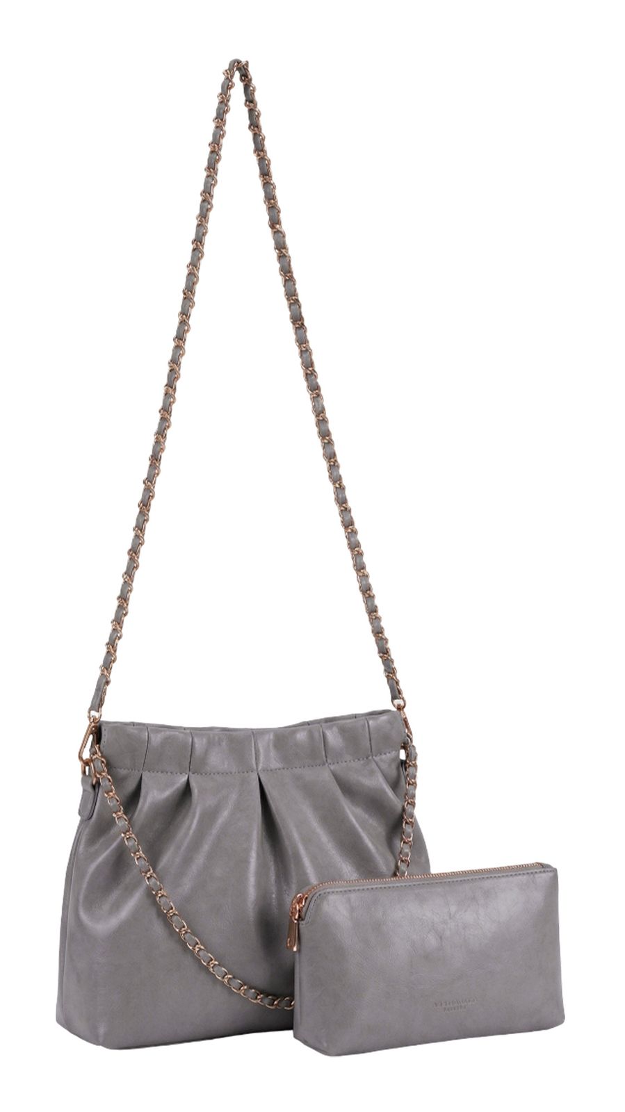 SEIDENFELT MANUFAKTUR Loimaa Shoulderbag Light Grey SEIDENFELT MANUFAKTUR Loimaa Shoulderbag Light Grey