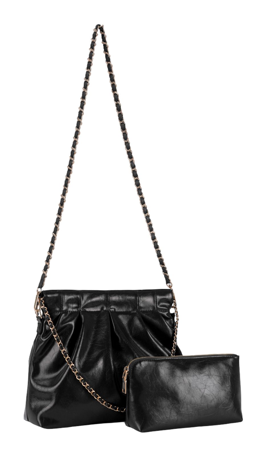 SEIDENFELT MANUFAKTUR Loimaa Shoulderbag Black SEIDENFELT MANUFAKTUR Loimaa Shoulderbag Black