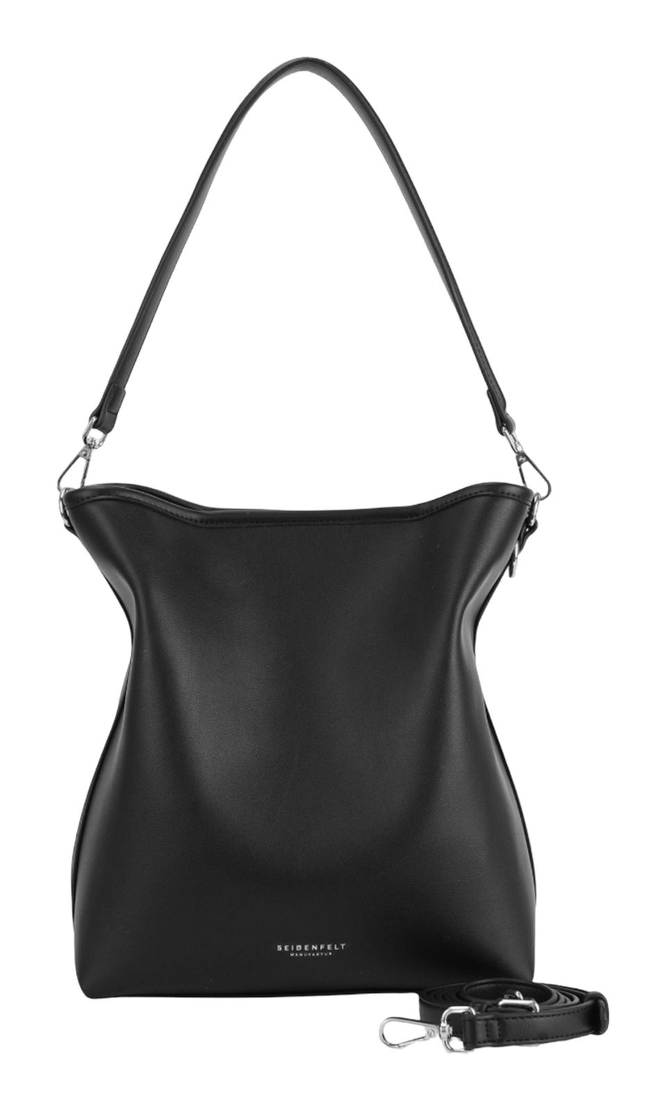 SEIDENFELT MANUFAKTUR Lieto Little Hobo Bag Black