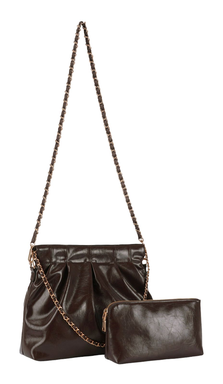 SEIDENFELT MANUFAKTUR Loimaa Shoulderbag Dark Brown SEIDENFELT MANUFAKTUR Loimaa Shoulderbag Dark Brown
