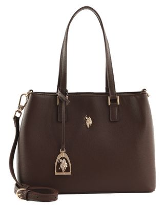 U.S. POLO ASSN. Jones Double Handle Bag Dark Brown U.S. POLO ASSN. Jones Double Handle Bag Dark Brown