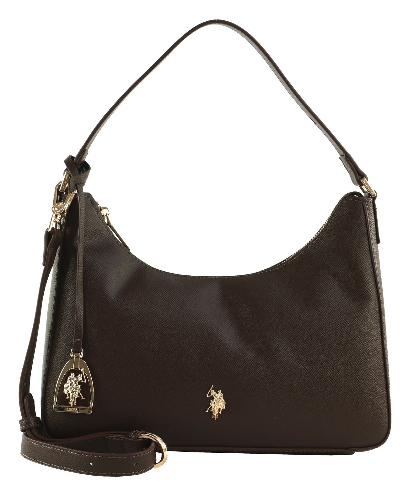 U.S. POLO ASSN. Jones Hobo Bag Dark Brown