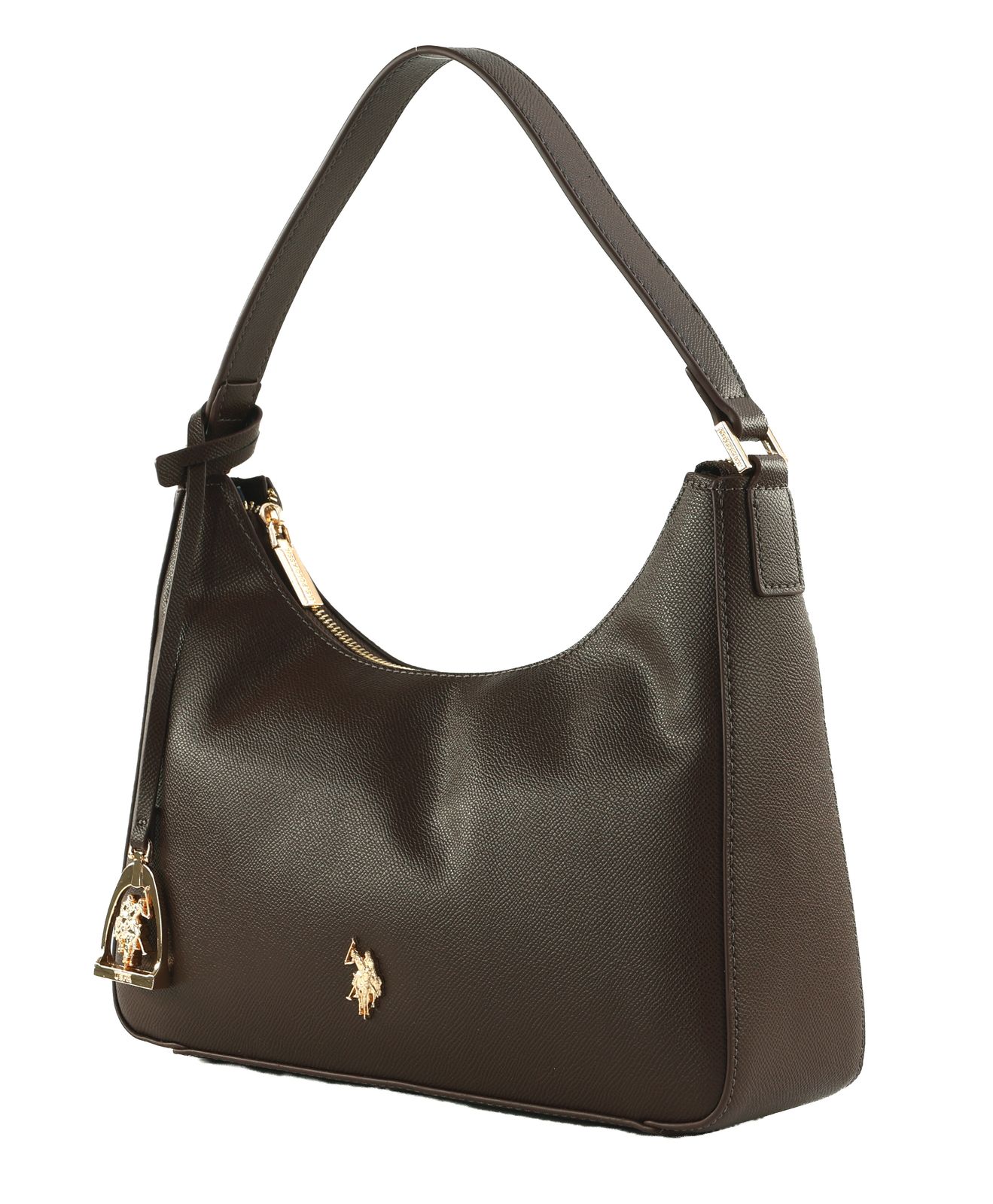 U.S. POLO ASSN. Jones Hobo Bag Dark Brown U.S. POLO ASSN. Jones Hobo Bag Dark Brown